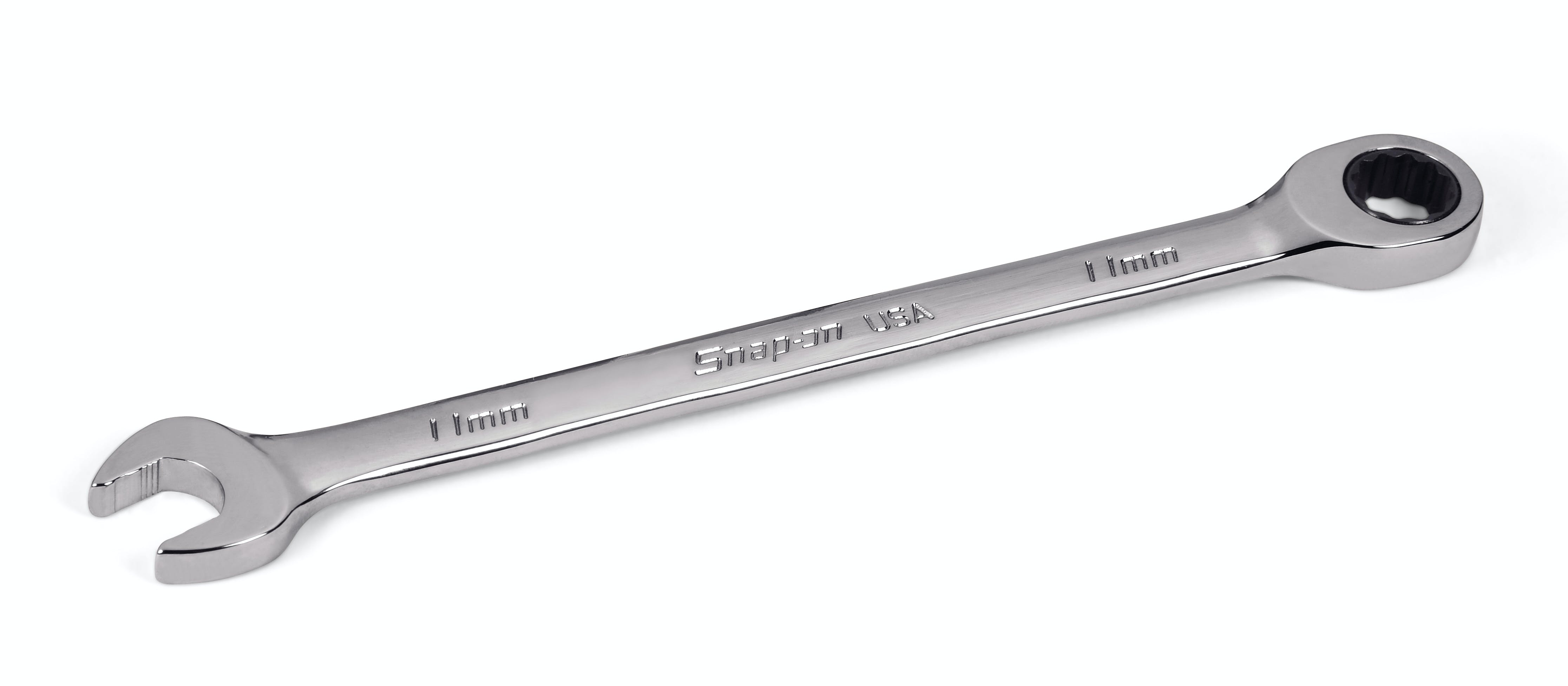 11 mm 12-Point Metric Flank Drive® Plus 0° Offset Non-Reversing Ratcheting Combination Wrench | SOXRM11 11 mm 12-Point Metric Flank Drive® Plus 0° Offset Non-Reversing Ratcheting Combination Wrench | SOXRM11